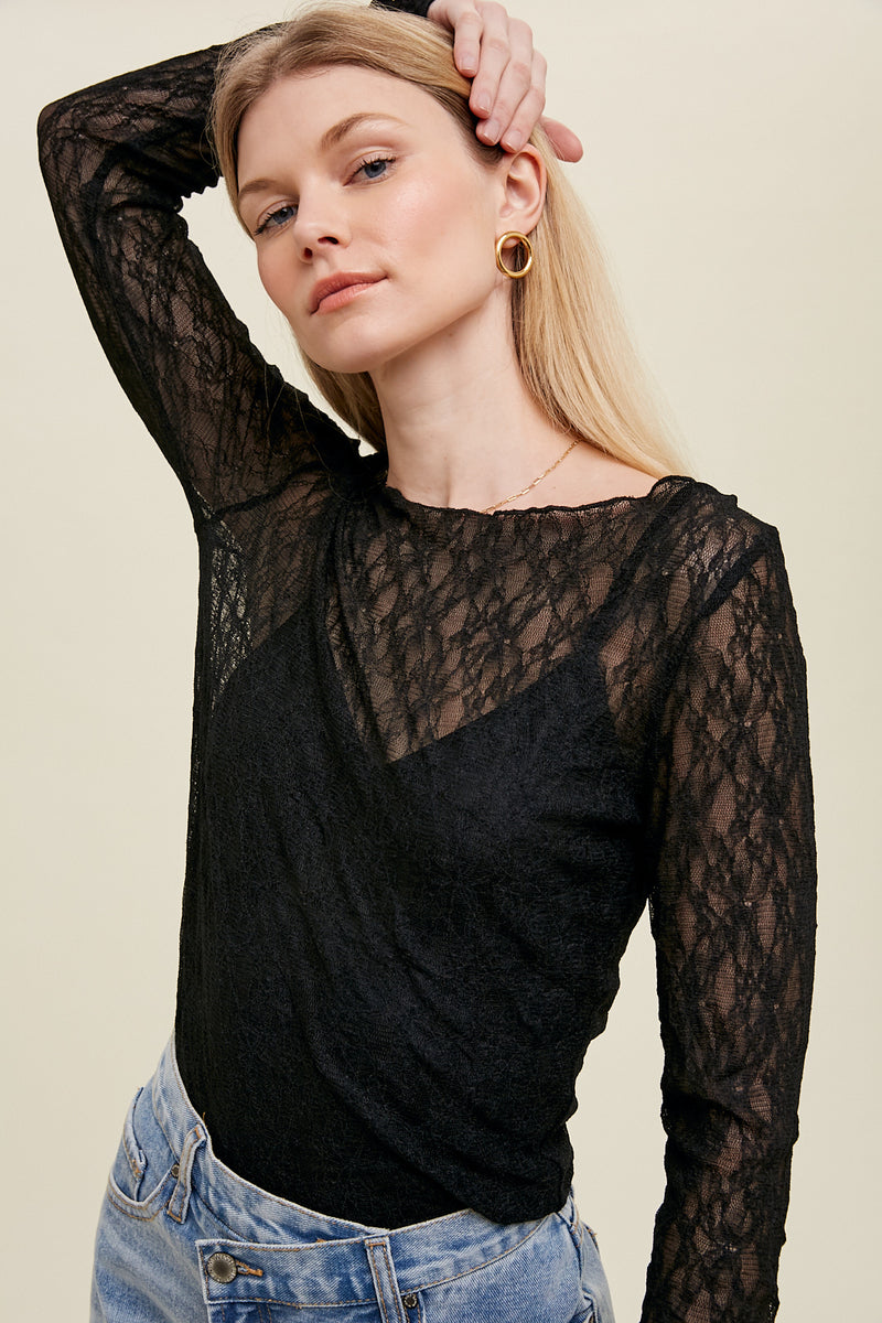 Lace Top with Cami