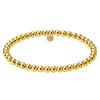4MM Classic Ball Bead 14KG Filled Bracelet Waterproof