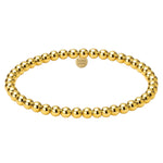 4MM Classic Ball Bead 14KG Filled Bracelet Waterproof