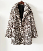 Leopard Print Midi Coat