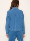 Denim Terry Crop Jacket