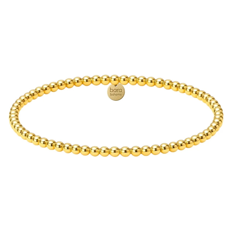 3MM Classic Ball Bead 14KG Filled Bracelet-Waterproof