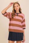 Striped Henley Sweater