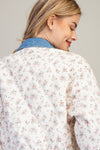 Denim Floral Jacket