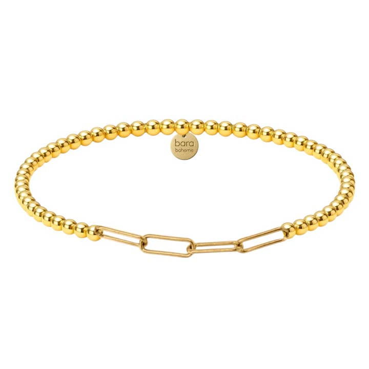 Paper Clip Ball Bead Bracelet