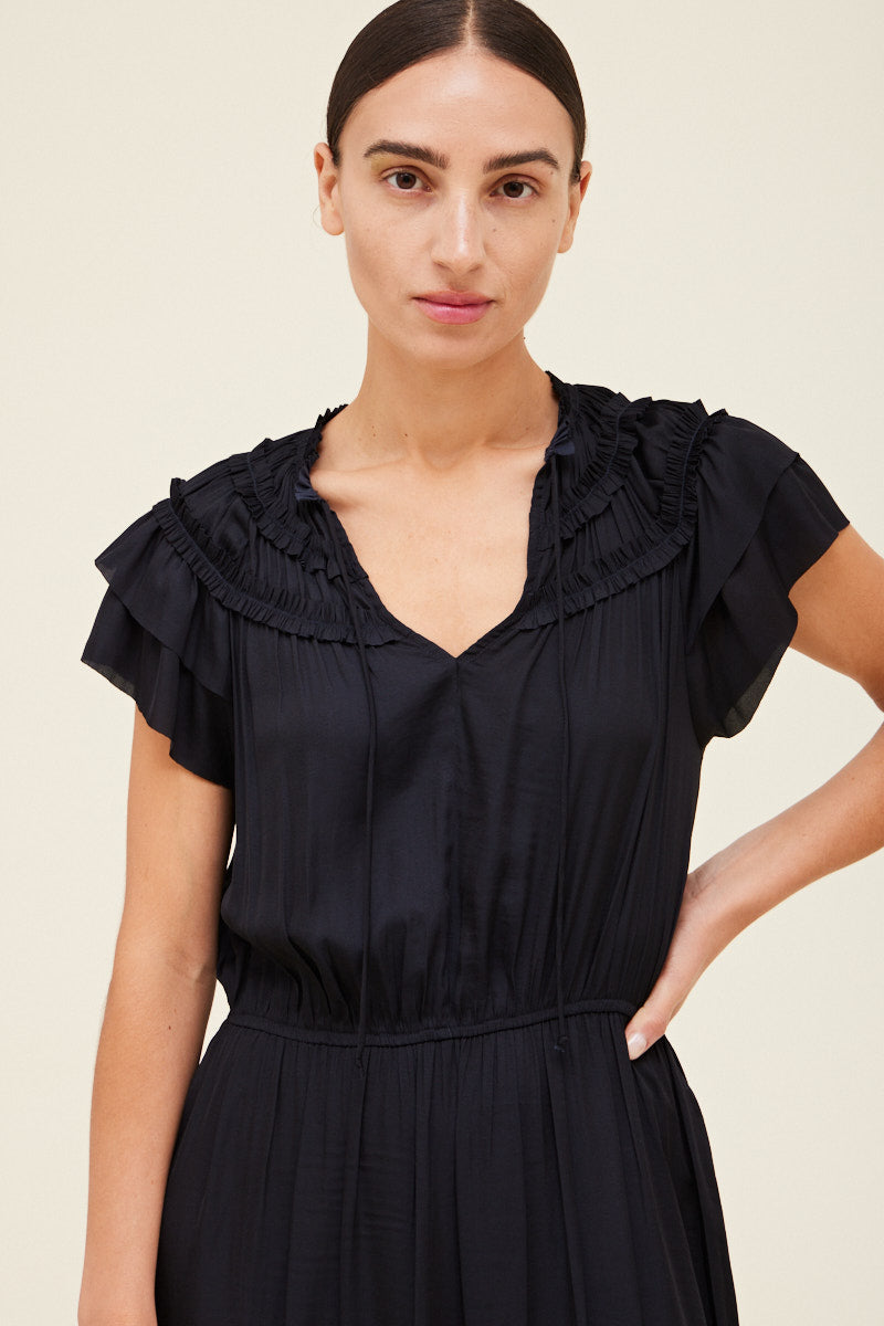 Ruffled Midi Dress