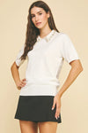 Embellished Collar Detail Sweater