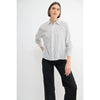 Ivory Black Striped Blouse