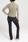 Olive Lace Mockneck Longsleeve Top