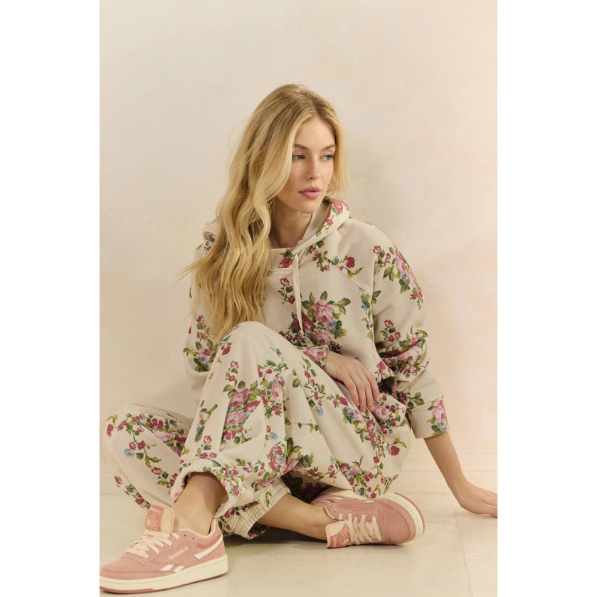 Vintage French Floral Terry Set