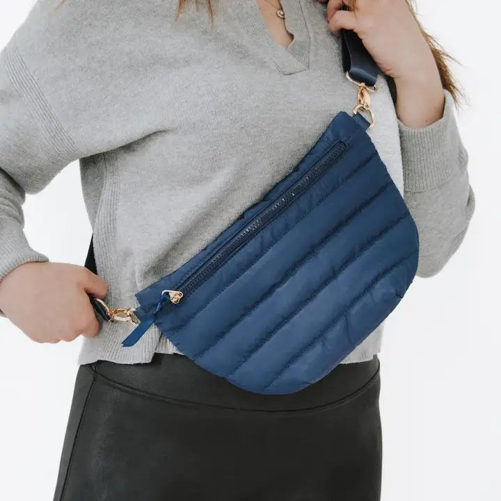 Jolie Puffer Belt Bag Navy