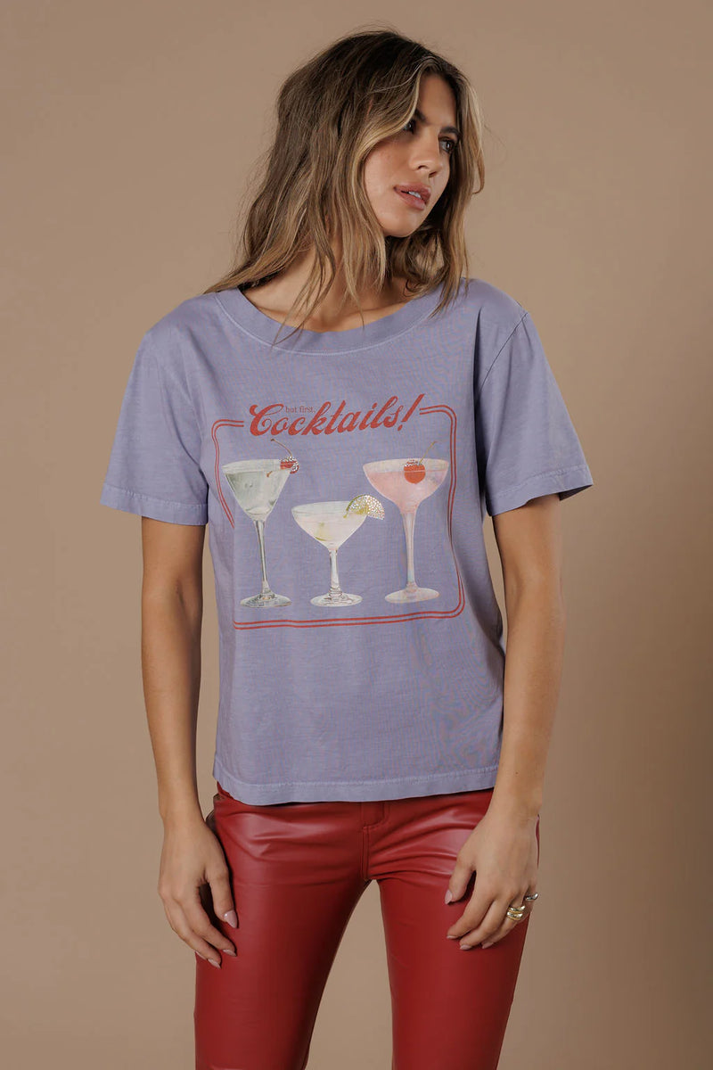 But First Cocktails Tee