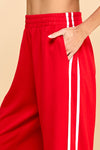 Red Track Pants