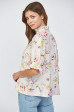 Pink Multi Ruffle Blouse