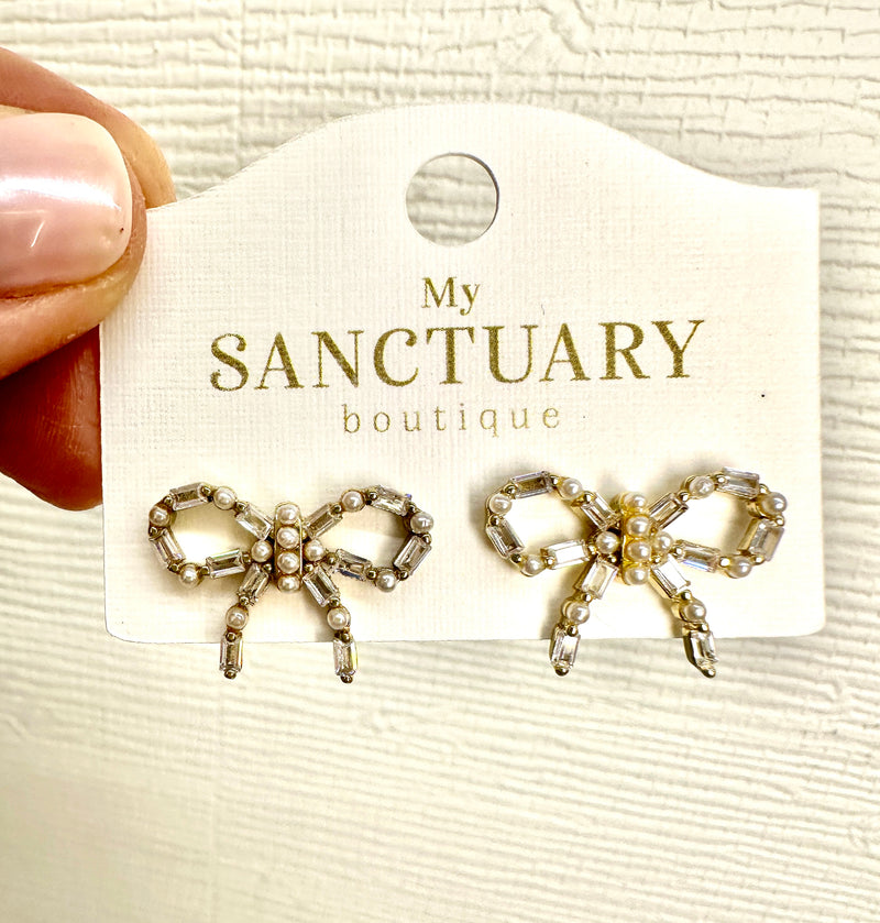 Petite Bow Studs