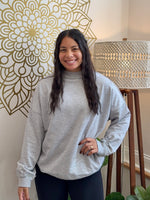 Mock Neck Oversized Sweatshirt