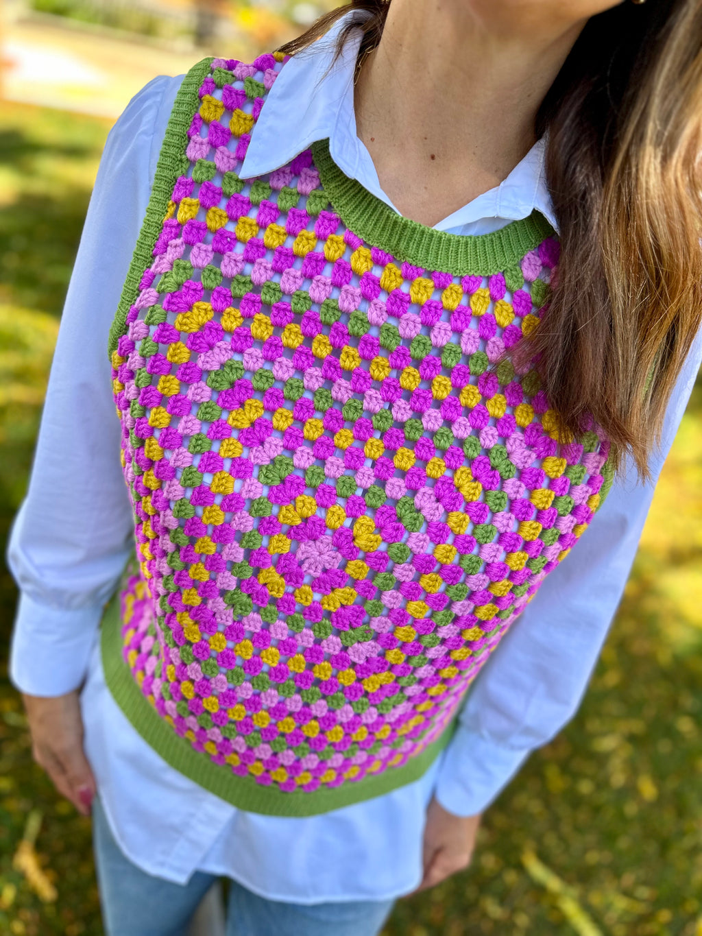 Granny Square Sweater Vest