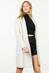 Cream Long Line Coat
