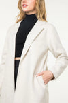 Cream Long Line Coat