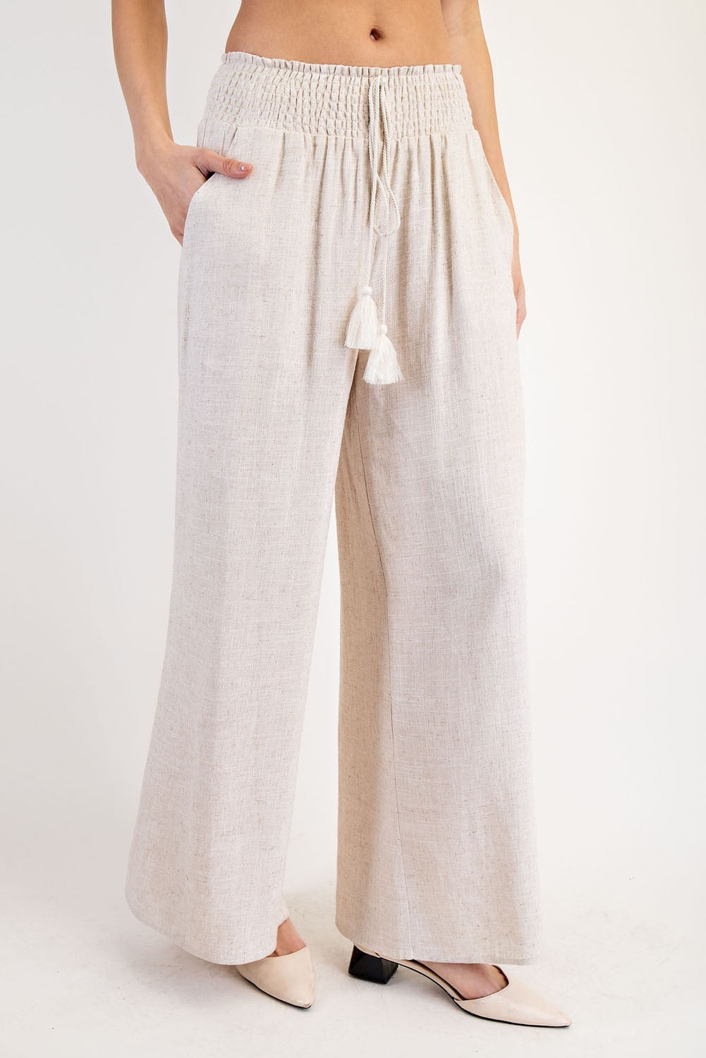 Oatmeal Linen Pants