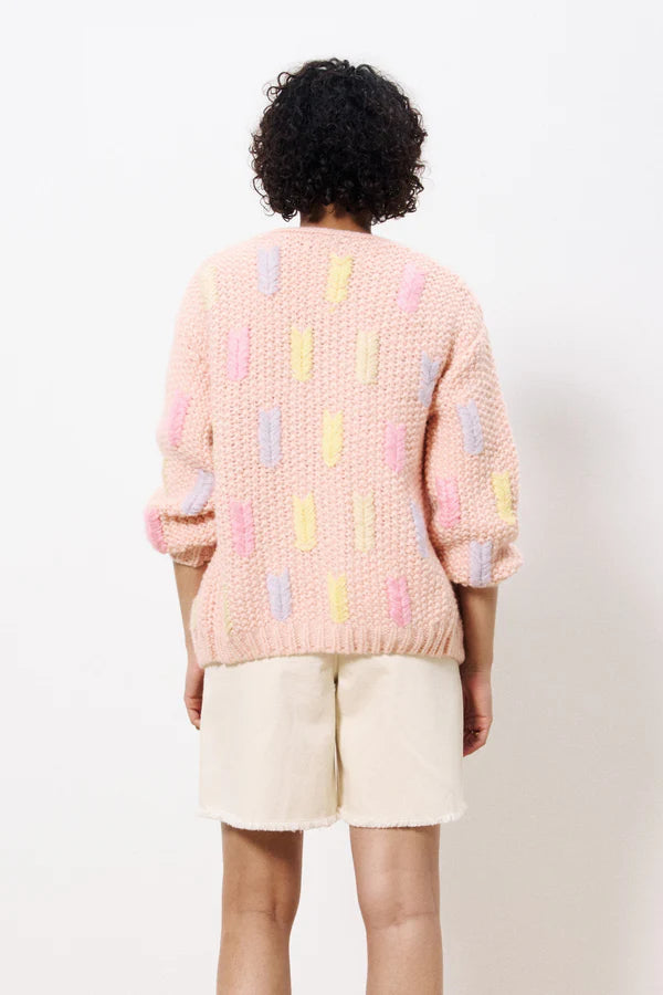 Lobelia Cardigan in Pink