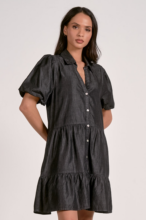 Dark Grey Denim Dress