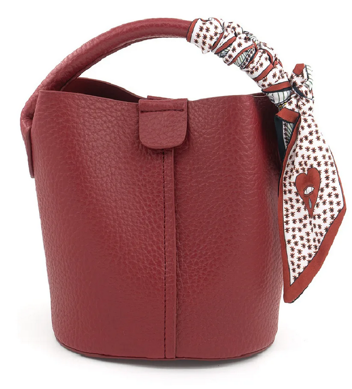Red Medium Bucket Bag