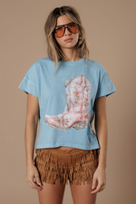 Flower Boots Tee