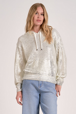 Elan Metalalic Sweater with Hood