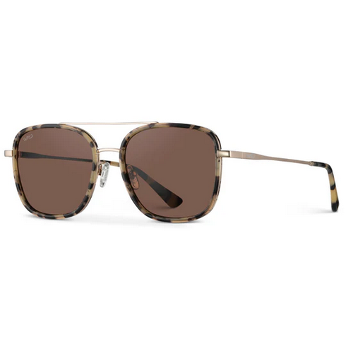 Gia Womens Square Aviator Sunglasses Tortoise