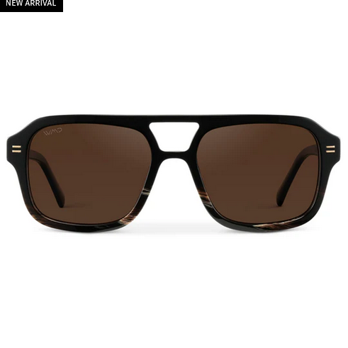 Sydney Womens Aviator Black Mineral