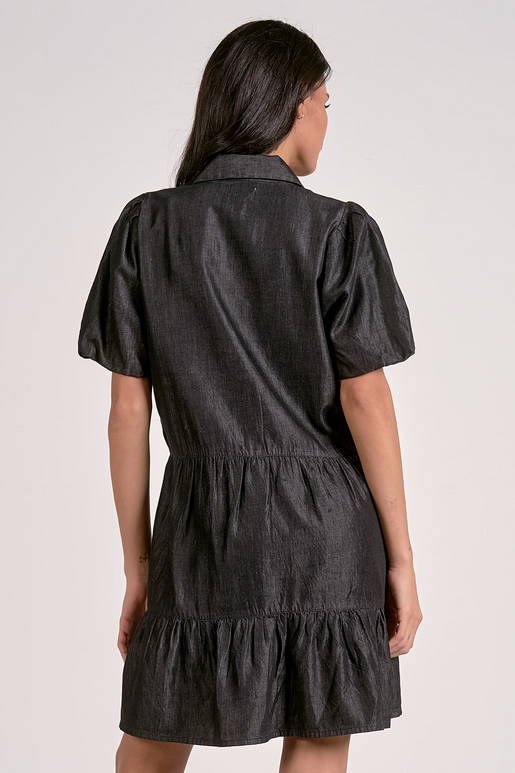 Dark Grey Denim Dress