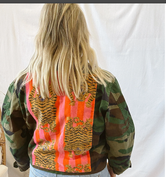 Camo Jacket with Tiger Accents
