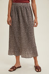 Micro Pleated Midi Skirt
