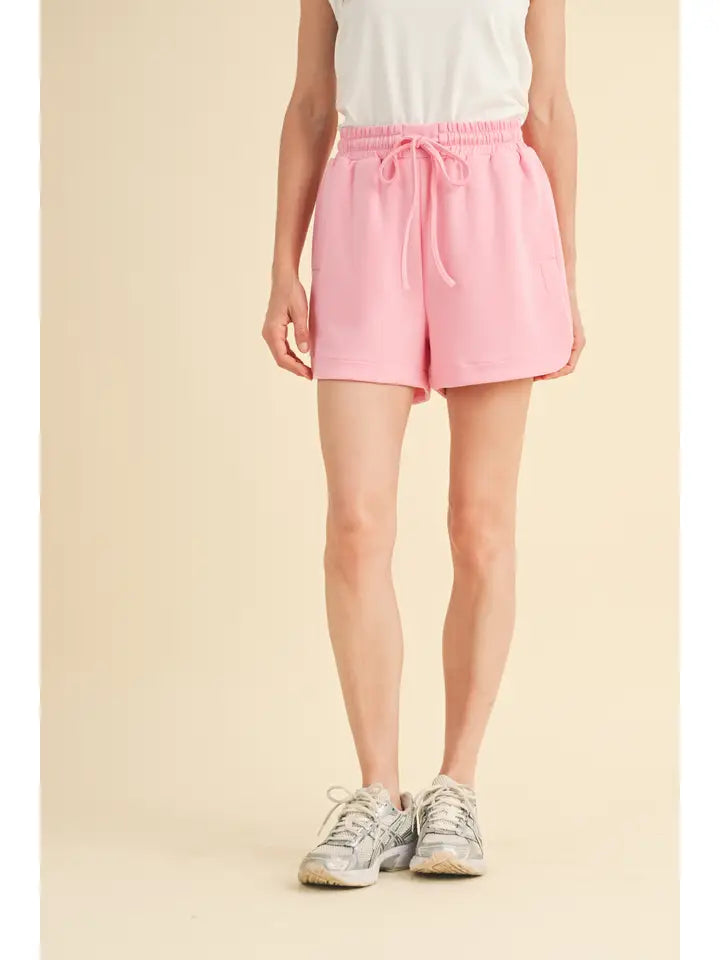 Bubblegum Pink Scuba Shorts