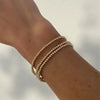 3MM Classic Ball Bead 14KG Filled Bracelet-Waterproof