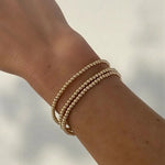 3MM Classic Ball Bead 14KG Filled Bracelet-Waterproof