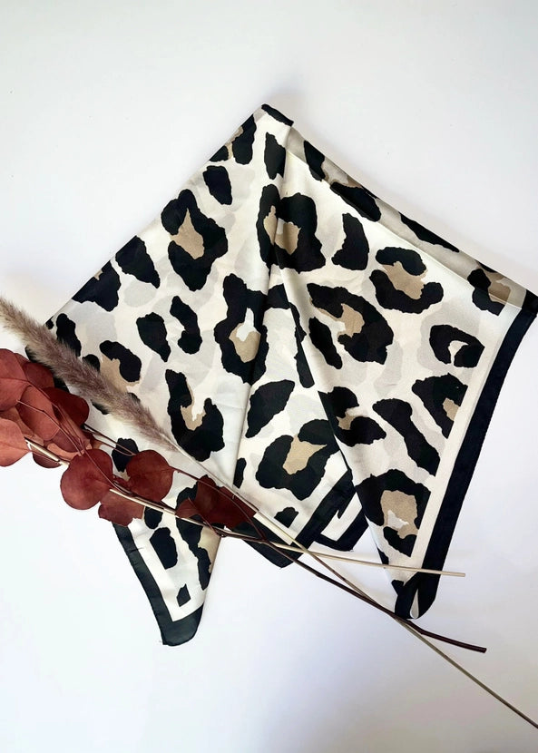 Leopard Square Scarf