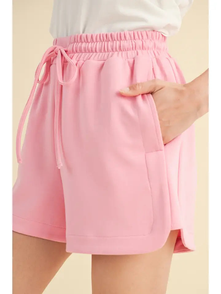 Bubblegum Pink Scuba Shorts