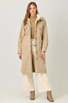 Twofer Hoodie Solid Coat