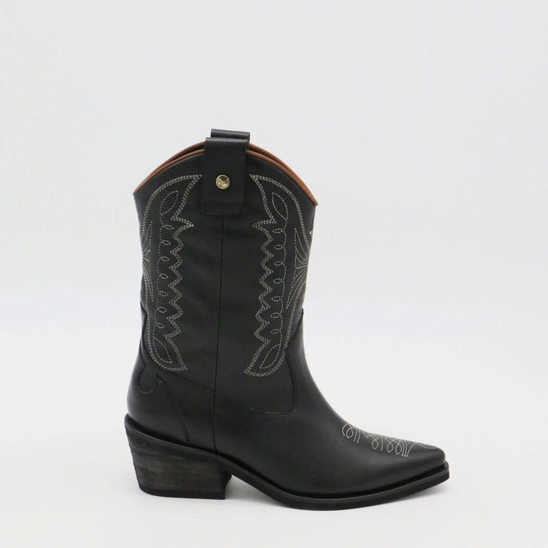 Unstoppable Western Cowboy Boots Black Leather