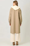 Twofer Hoodie Solid Coat