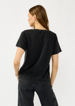 Embellished Charcoal Washed Top