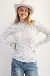 Ditsy Floral Thermal Fitted Tee