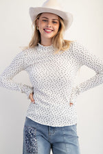 Ditsy Floral Thermal Fitted Tee