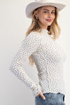 Ditsy Floral Thermal Fitted Tee