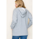 French Terry Hoodie Cardigan