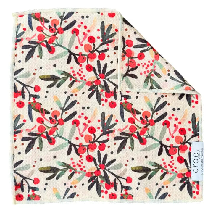 Kiss Me Under the Mistletoe Washcloth