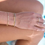 Gold Micro Tennis Bracelet- Waterproof
