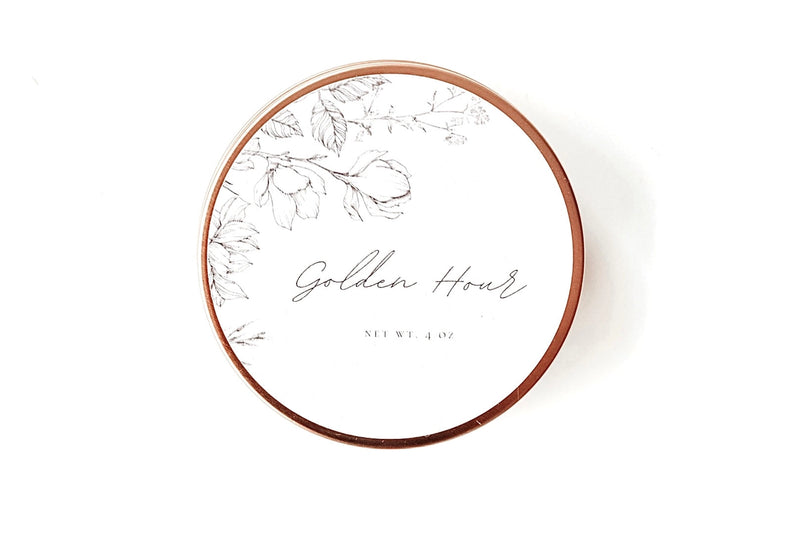 Golden Hour Travel Tin Candle